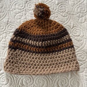 Handmade Crochet Beanie with Pom Pom